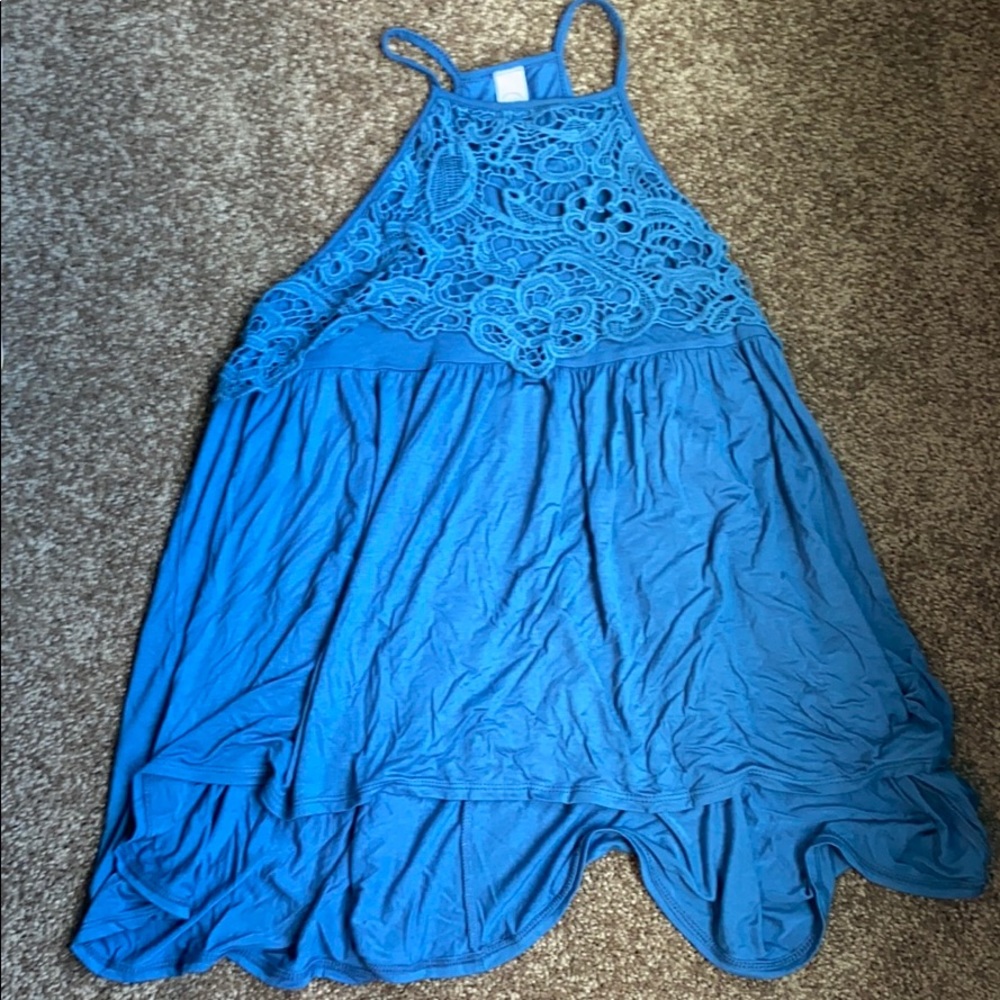 CY fashion blue tank top